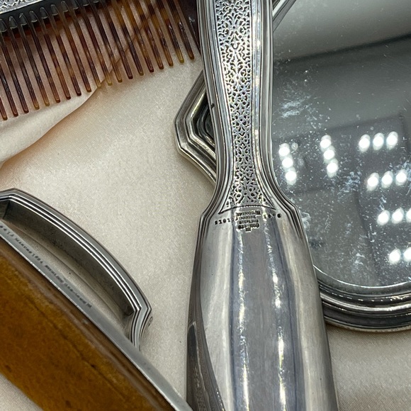 Vintage Sterling Monogrammed Tiffany & Co Vanity Set 6-Piece One of a Kind - Picture 6 of 8